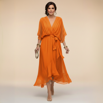 Serena | Flowy V-Neck Maxi Dress