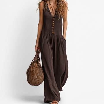 Mila Boho Button Jumpsuit