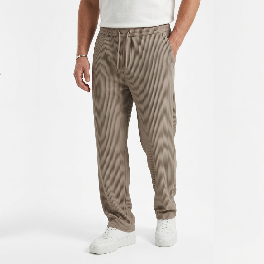 Aria | Relaxed Drawstring Knit Trousers