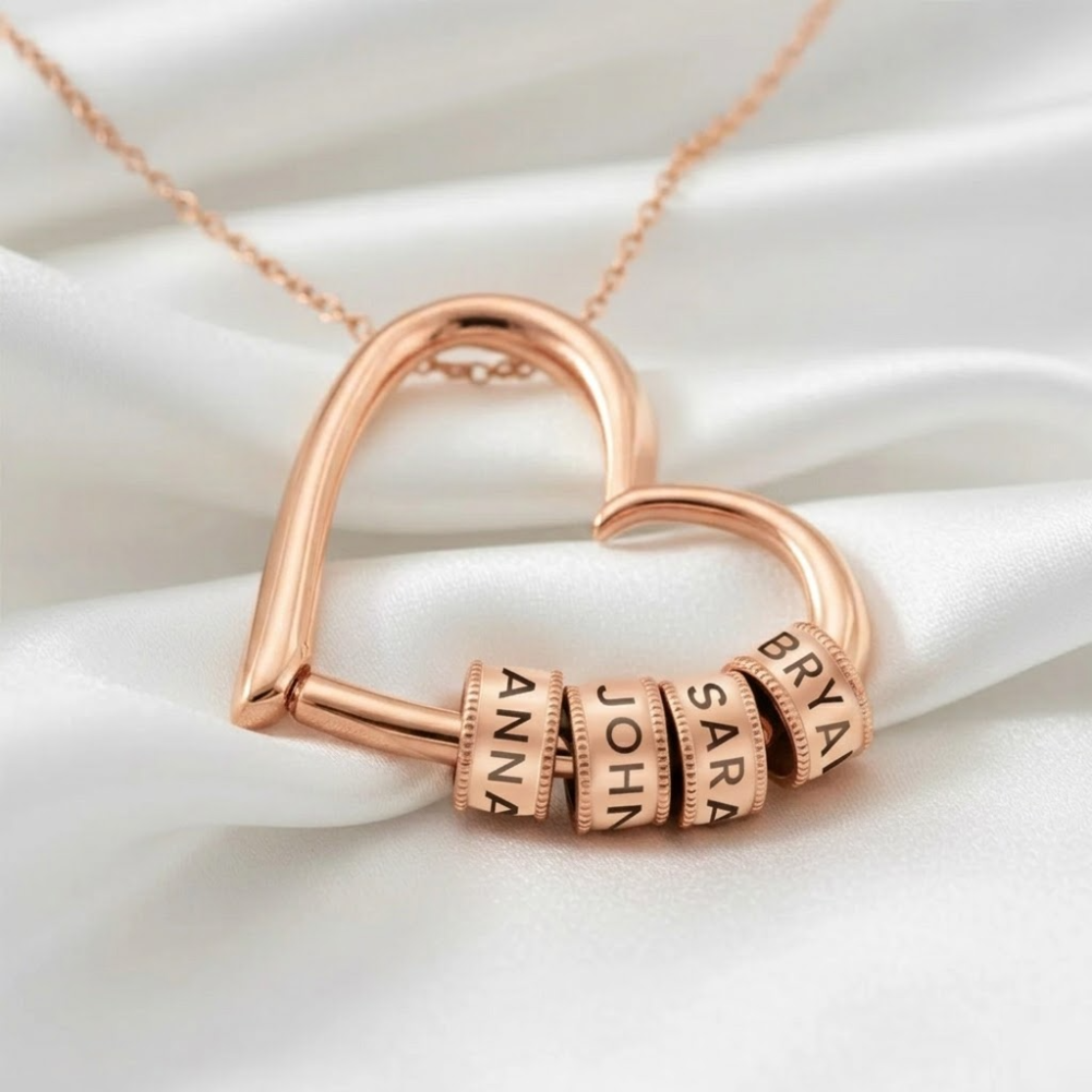 PERSONALISED HEART NAME NECKLACE