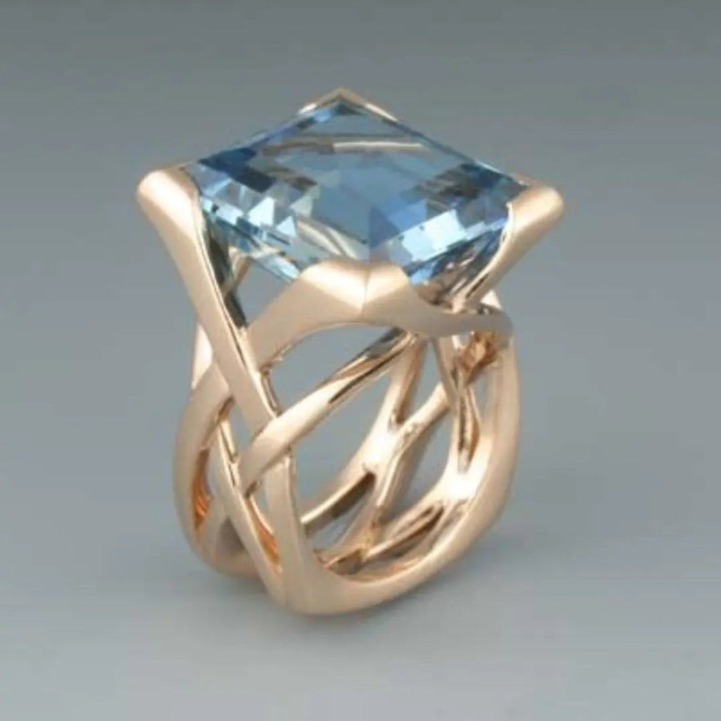 Rosey | Elegant Rose Gold Zirconia Ring