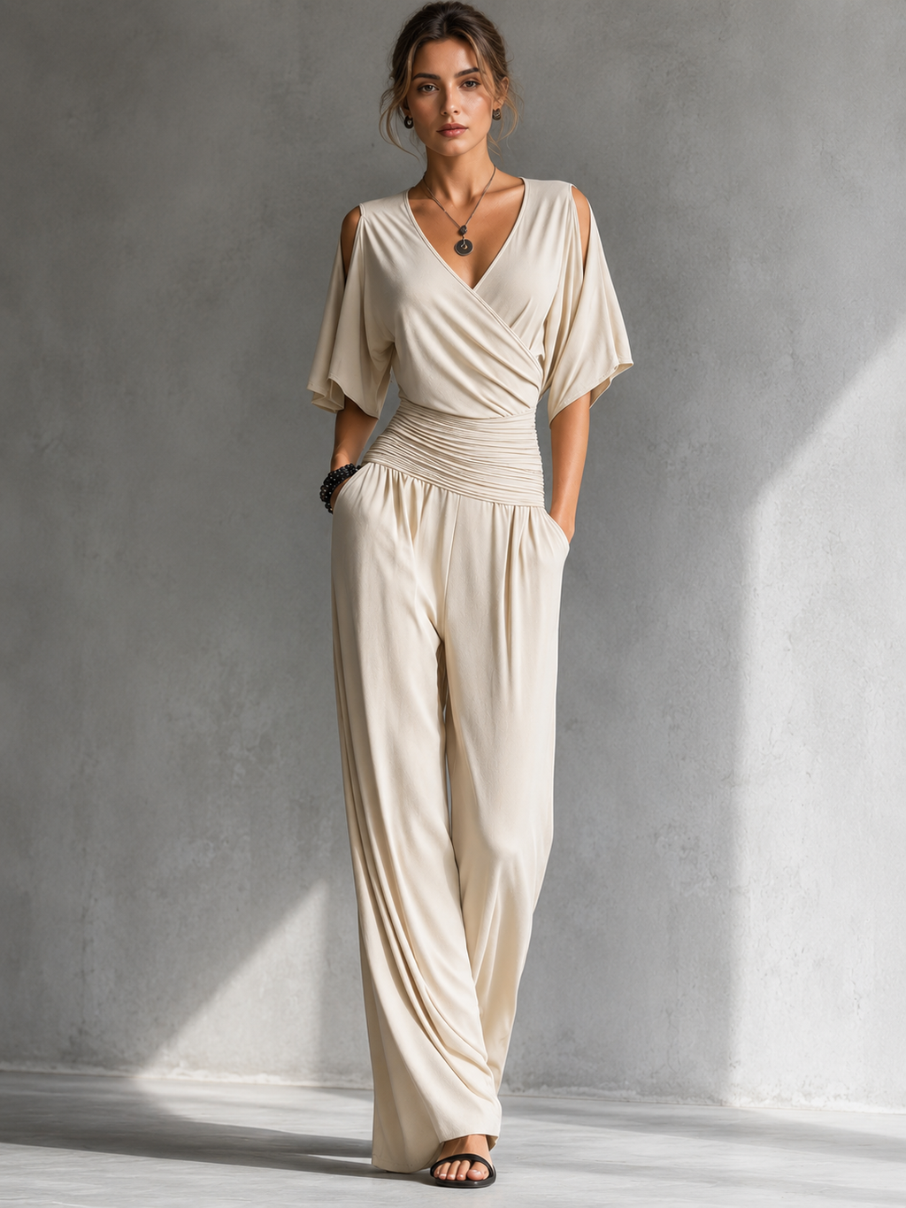 Julia Elegant Wrap Jumpsuit