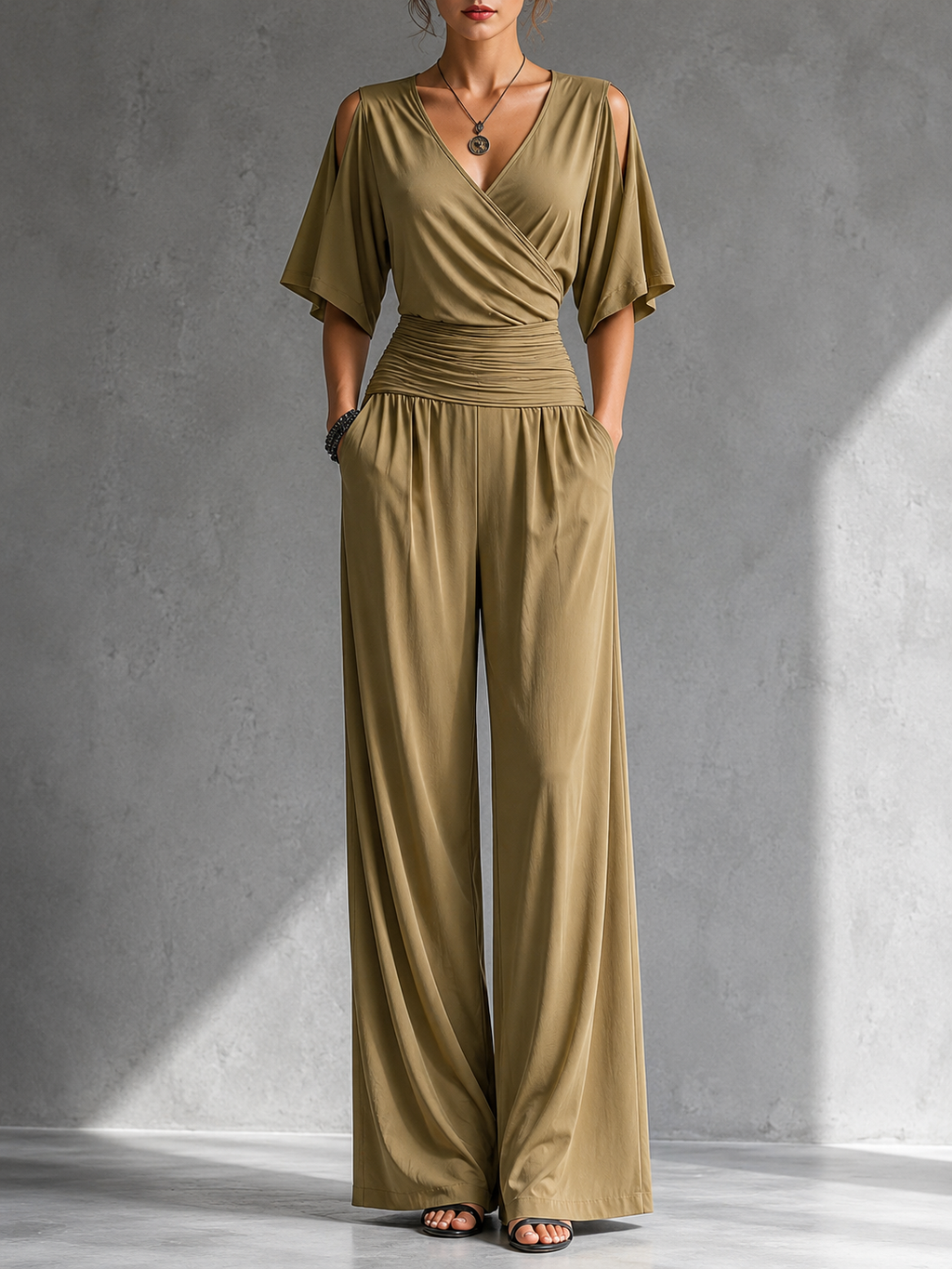Julia Elegant Wrap Jumpsuit