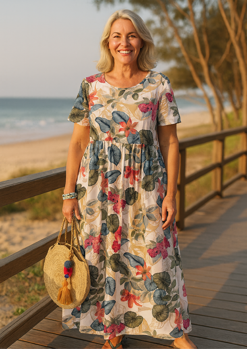 Masie | Lightweight Floral Maxi Dress