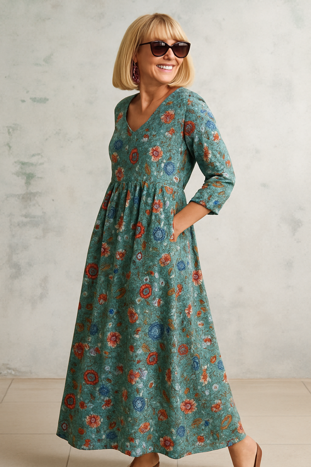 Elsie | Comfortable Vintage Pocket Dress