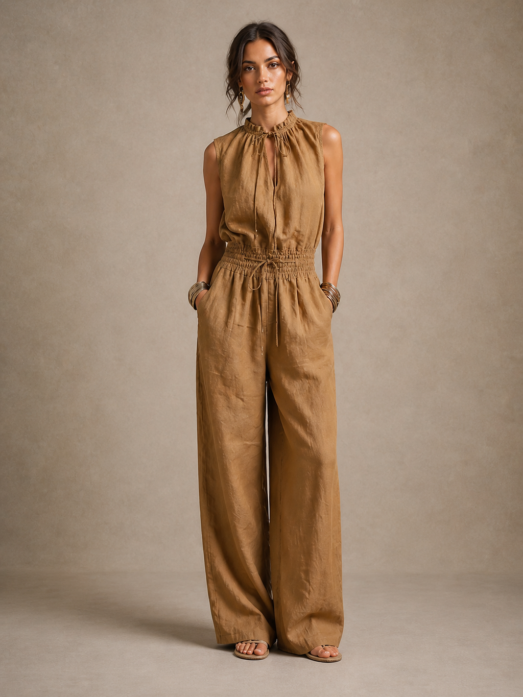 Nora High-Neck Jumpsuit