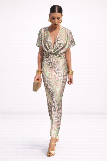 Nela | Flowy Wrap Maxi Dress