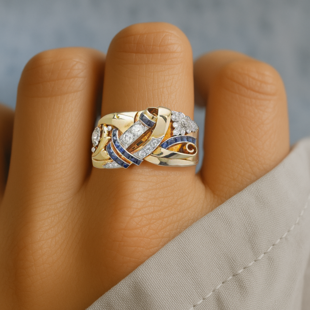 May | Elegant Gold Zirconia Ring