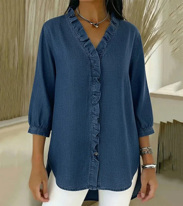 Abigail | Elegant Denim Blouse
