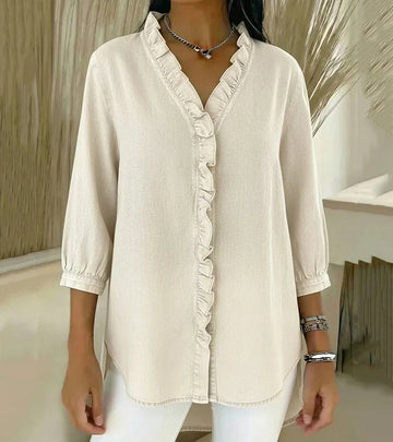 Abigail | Elegant Denim Blouse