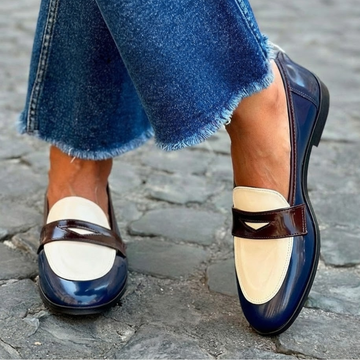 Claudia | Stylish Contrast Loafers