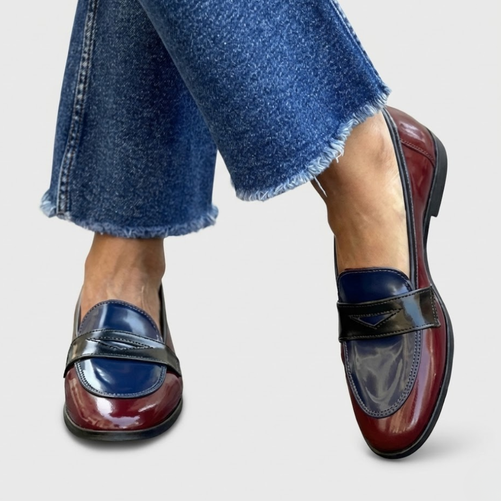 Claudia | Stylish Contrast Loafers