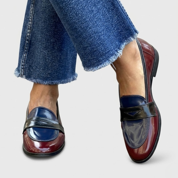 Claudia | Stylish Contrast Loafers