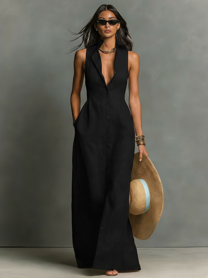 Élise Sleeveless Maxi Dress