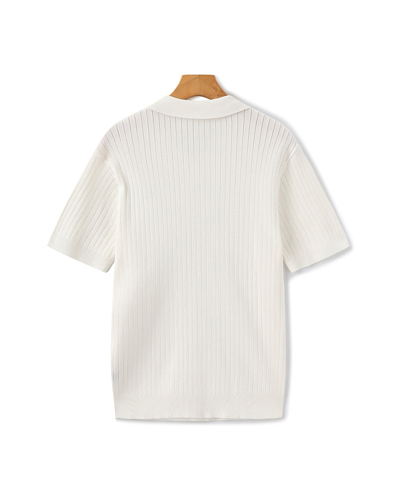 Bari | Comfortable Ribbed Polo