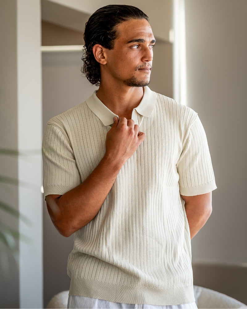Bari | Comfortable Ribbed Polo