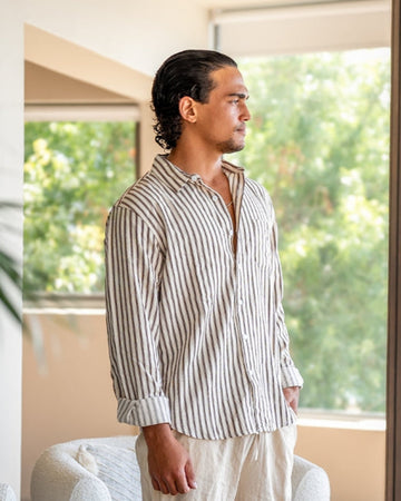 Josh | Lightweight Striped Shirt