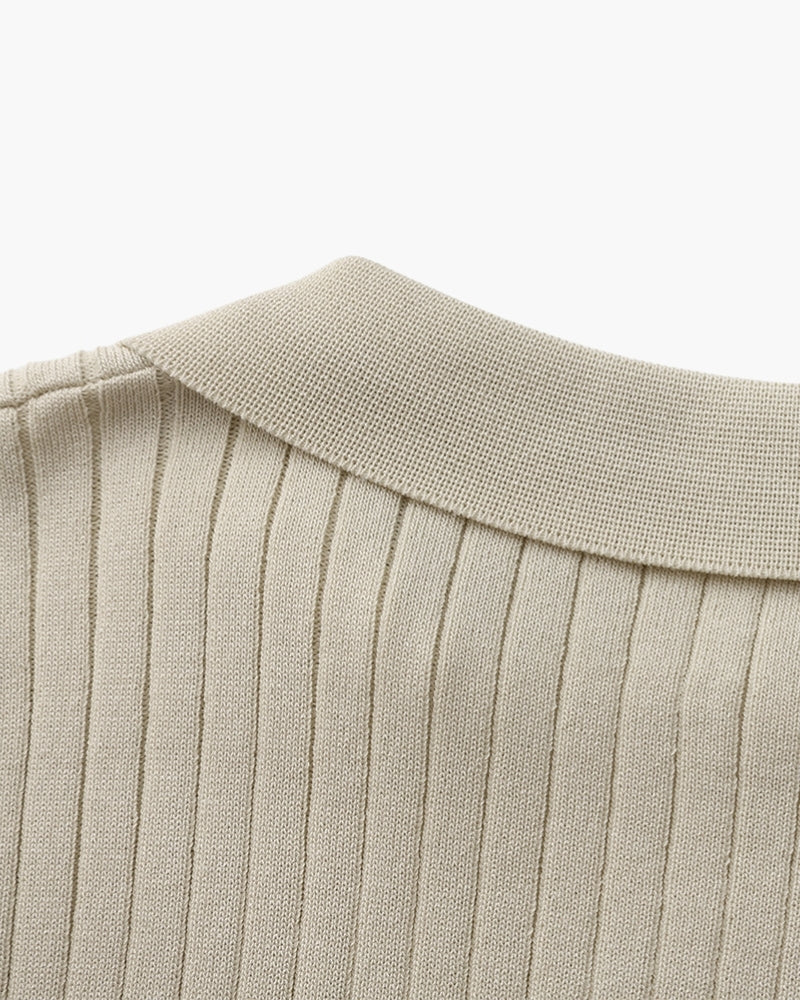 Bari | Comfortable Ribbed Polo