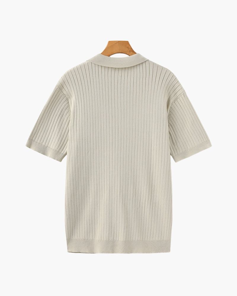 Bari | Comfortable Ribbed Polo