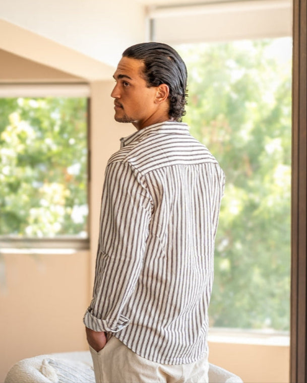 Josh | Lightweight Striped Shirt