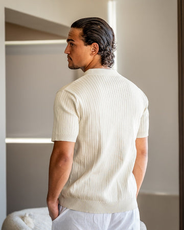 Bari | Comfortable Ribbed Polo
