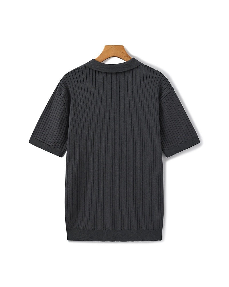 Bari | Comfortable Ribbed Polo