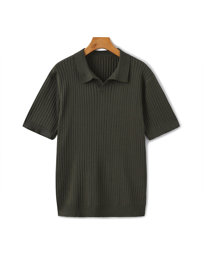 Bari | Comfortable Ribbed Polo