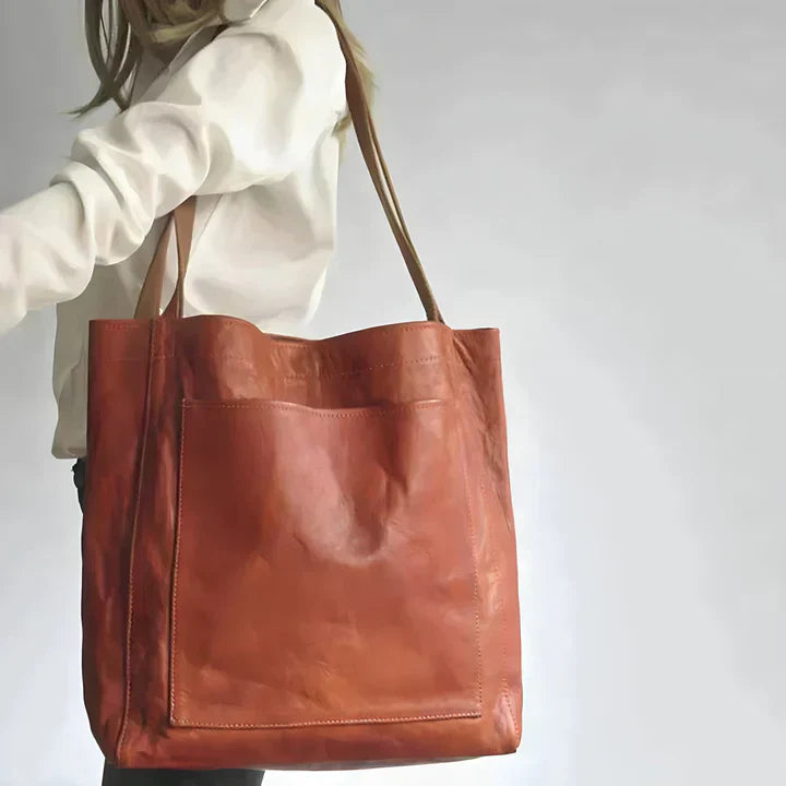 Olivia | Vegan Leather Tote Bag
