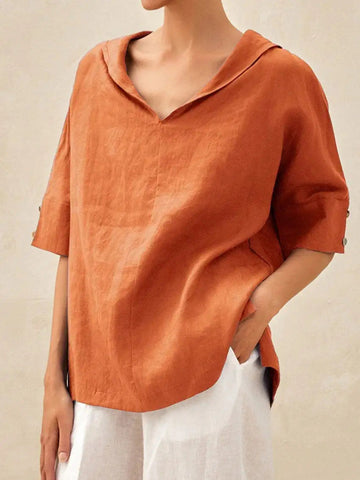 Jula | Elegant V-Neck Blouse