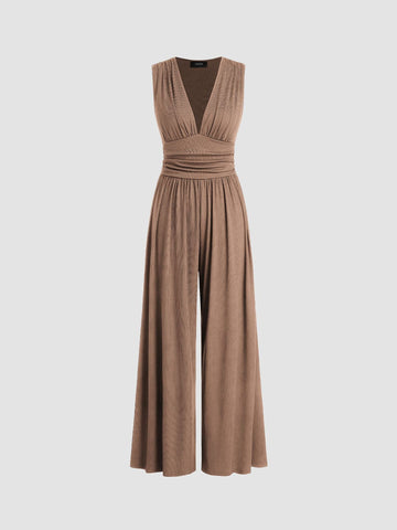 CHARITY | Chic Sleeveless Wide-Leg Jumpsuit