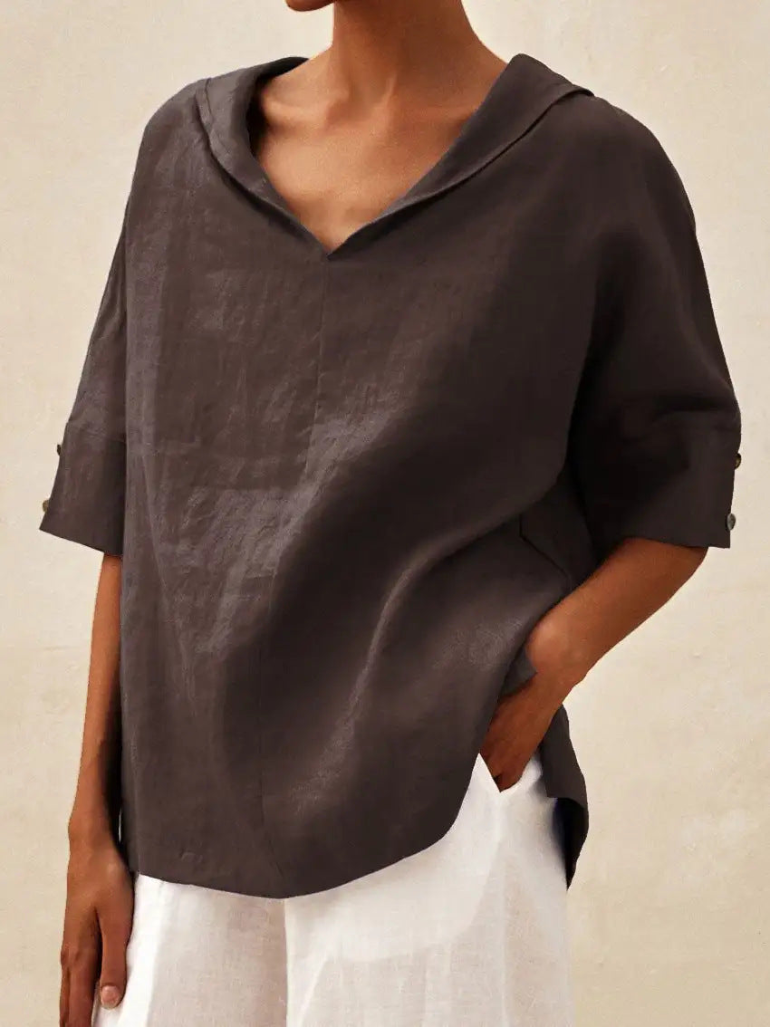Jula | Elegant V-Neck Blouse