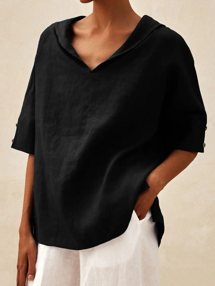 Jula | Elegant V-Neck Blouse