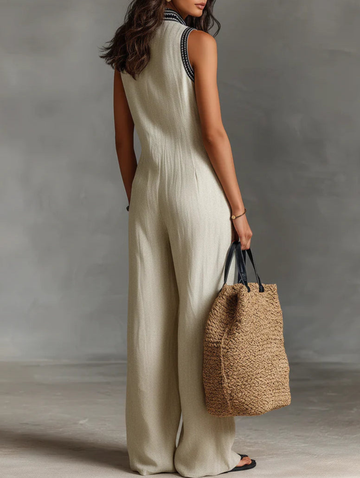 Bibi Flowing Sleeveless Jumpsuit