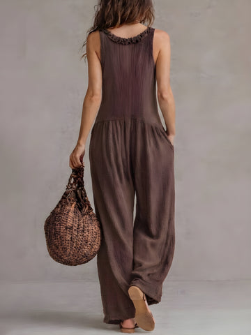 Mila Boho Button Jumpsuit