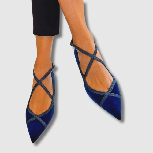 Noëlle | Comfortable Navy Moccasins