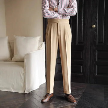 Mavro | Comfortable Plaid Smart Trousers