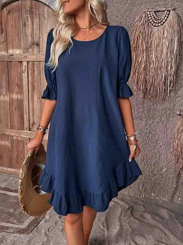 Sally | Summer Dress with Ruffles