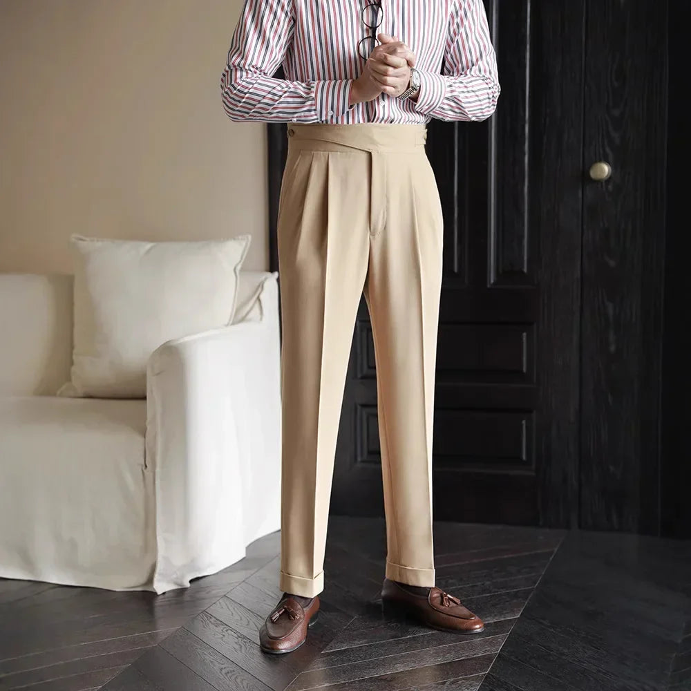 Mavro | Comfortable Plaid Smart Trousers