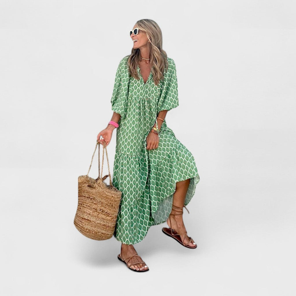 Corinna | Comfortable Long Artisan Dress