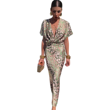 Nela | Flowy Wrap Maxi Dress