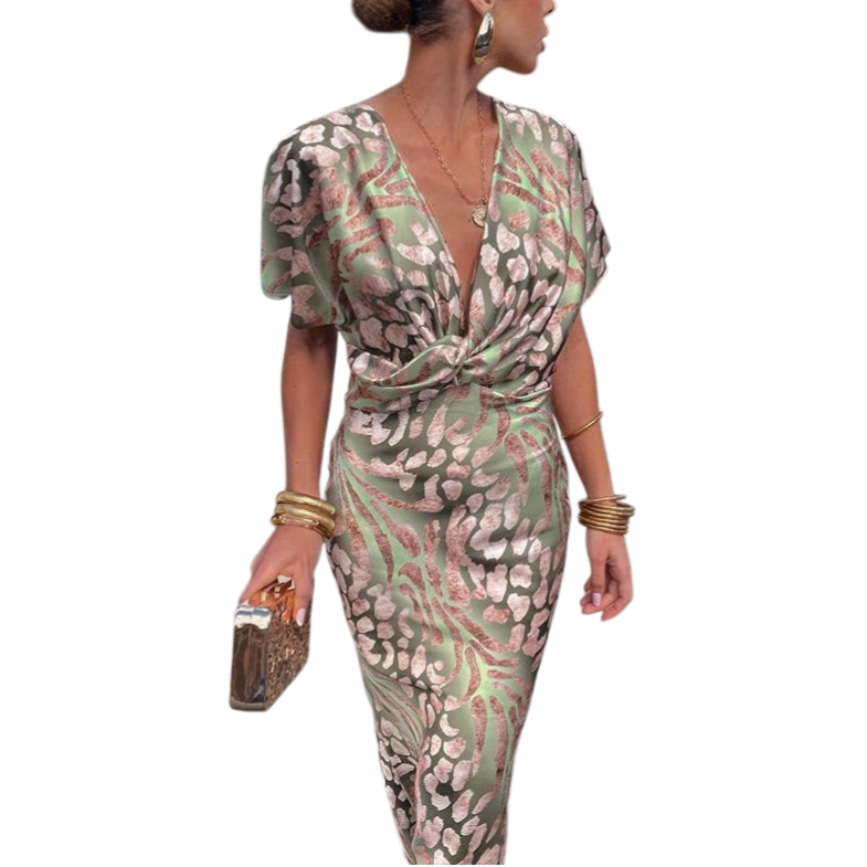 Nela | Flowy Wrap Maxi Dress