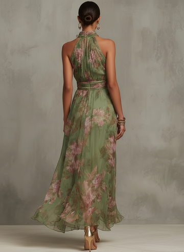 Camélia Flowing Floral Maxi Dress