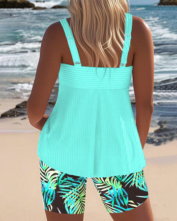 Margaret | Flattering Tankini Ribbed Set