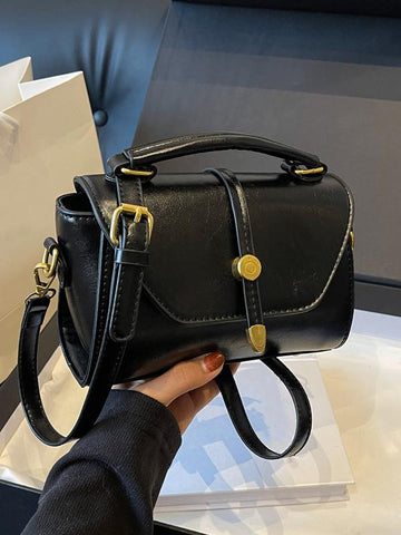 ALWINA | TRENDY CONTRAST STITCHING SHOULDER BAG