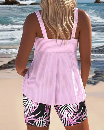 Margaret | Flattering Tankini Ribbed Set