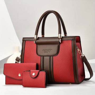 Luna | Elegant 3-Piece Leather Bag Set
