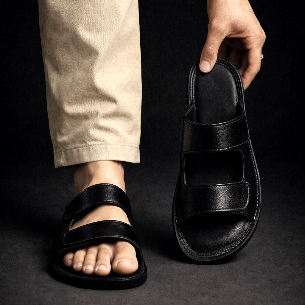 Armando Leather Slides