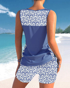 Melissa | Tankini Featuring Geometric Print