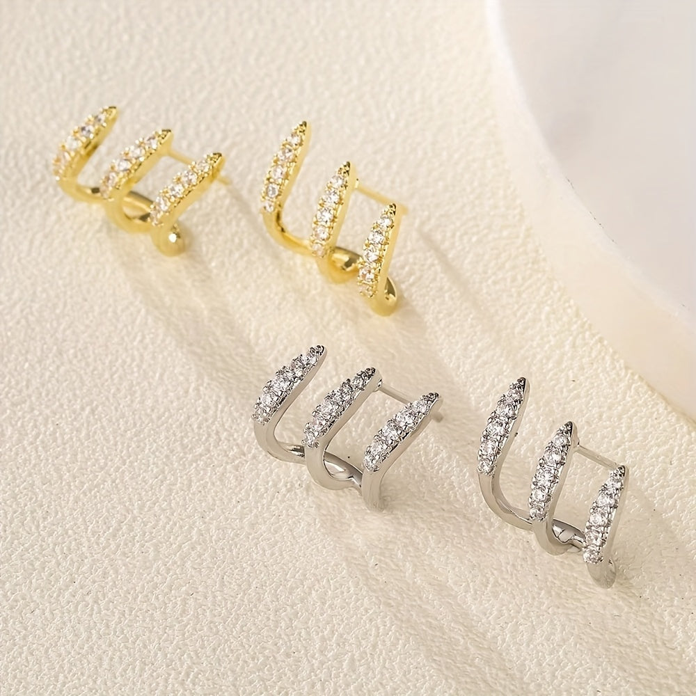 Sparkling Stud Earrings