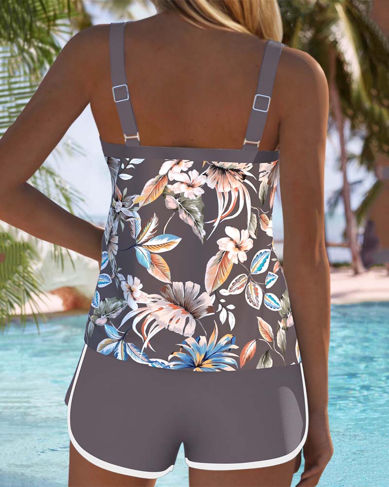 Rachelle | Refined Floral Tankini Set
